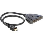 DeLOCK HDMI 3 naar 1 switch - 60 cm - hdmi switch, Bricolage & Construction, Électricité & Câbles, Verzenden
