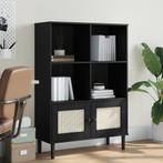 vidaXL Boekenkast SENJA rattan-look 90x35x130 cm grenenhout, Huis en Inrichting, Kasten | Boekenkasten, Verzenden, Nieuw