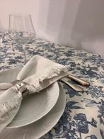Tafelkleed Toile de Jouy voor grote tafels. Franse