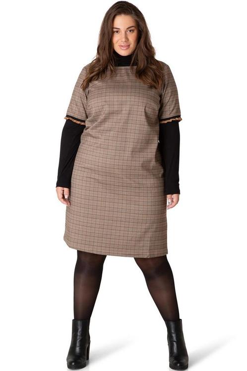 Yesta ruit Jurk Bindy 105CM2Maat 46/48 (XL) of groter, Kleding | Dames, Jurken, Overige kleuren, Nieuw, Maat 46/48 (XL) of groter