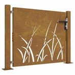 Poort - Cortenstaal Gras | Duurzame Tuin | Retour Deal, Met poort, Verzenden, Nieuw, Tuinhek