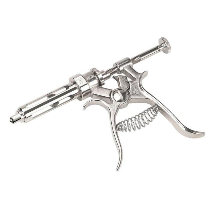 Seringue revolver roux 10ml l/l, graduation 0,25-0,50-1ml -, Dieren en Toebehoren, Overige Dieren-accessoires