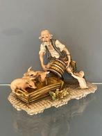 Capodimonte, Visconti Mollica - Beeldje - Varkenshouder -