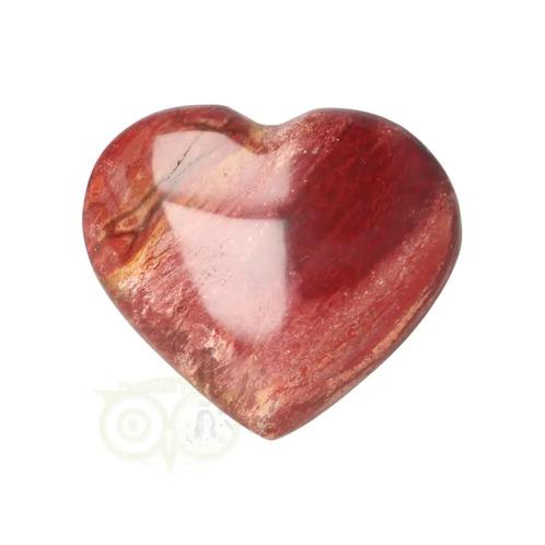 Versteend hout hart ± 3 cm Nr 60 -15 gram - Madagaskar, Handtassen en Accessoires, Edelstenen, Nieuw, Verzenden
