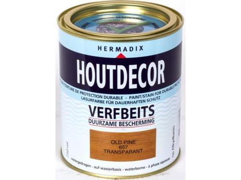 Veiling - Hermadix Houtdecor Verfbeits Transparant 0,75 lite, Doe-het-zelf en Bouw, Verf, Beits en Lak