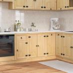 vidaXL Kast met plank Honing 60 x 46 x 81,5 cm Massief, Huis en Inrichting, Kasten | Overige, Verzenden, Nieuw