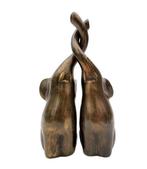 Figure - Loving elephants (2) - Bronze, Antiek en Kunst
