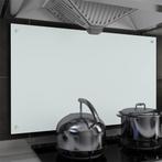 vidaXL Spatscherm keuken 100x60 cm gehard glas wit