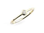 Zonder Minimumprijs - Ring - 14 karaat Geel goud - 0.05ct., Nieuw