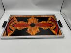 Art Deco dienblad, ca. 1930 - Dienblad - Glas, Metaal, Hout, Antiek en Kunst