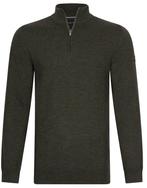 Cavallaro Merino Half-Zip Groen maat Maat 52/54 (L) Heren, Maat 52/54 (L), Verzenden, Nieuw, Groen