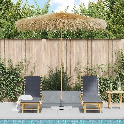 vidaXL Parasol van bamboe met dak van bananenbladeren 270 cm, Tuin en Terras, Parasols, Nieuw, Verzenden