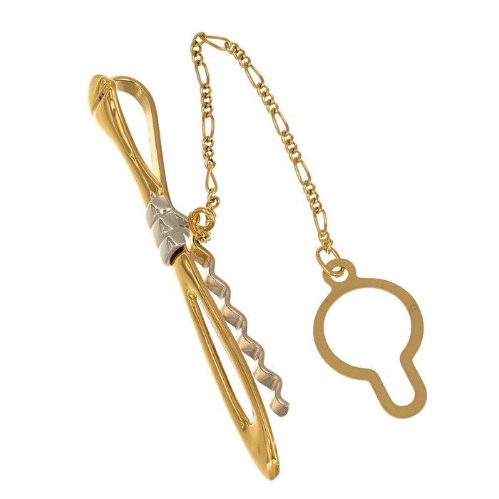 Dasspeld - 18 karaat Geel goud, Witgoud, Handtassen en Accessoires, Antieke sieraden