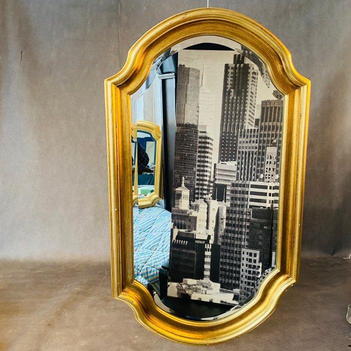 Spiegel - Hout, goudkleurig, Antiek en Kunst, Curiosa en Brocante