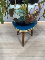 Plantentafel - Hout, Messing - Vintage plantentafel –