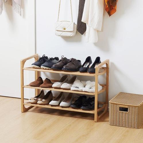 Schoenenrek - Shoe Shot - 3 niveaus - handgreep - natuurlijk, Huis en Inrichting, Kasten | Schoenenkasten, Nieuw, Ophalen of Verzenden