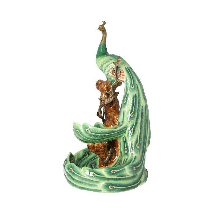 Schaal - Porselein, Brons - Peacock, Antiek en Kunst, Curiosa en Brocante