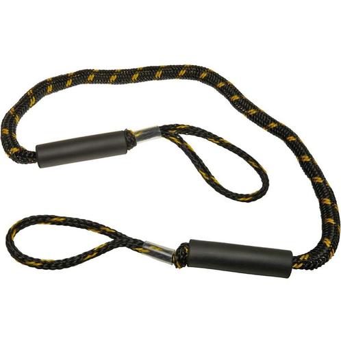 Bungee Dock Line met Dubbele Lus 120-175cm Zwart-Geel, Watersport en Boten, Bootonderdelen, Nieuw, Ophalen of Verzenden