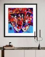 Simeon Gonzales - Juntos con Flores (NO RESERVE PRICE), Antiek en Kunst, Kunst | Schilderijen | Modern