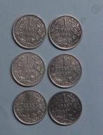 Belgique. Léopold II. 1 Franc 1904/1909 Zes verschillende (