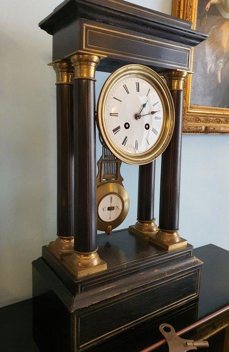 Pendule à balancier -   Bois, Bronze - 1850-1900 - Grande, Antiek en Kunst, Antiek | Klokken