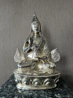 Sculpture (1) - Bronze argenté - Lama Tsonghkapa - Népal -