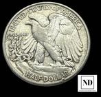 Verenigde Staten. Half Dollar 1945 - 12,45g Ag (Zonder, Postzegels en Munten