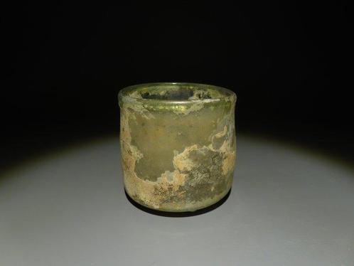 Romain antique Verre Flacon, Ier - IIe siècle après J.-C., Verzamelen, Mineralen en Fossielen