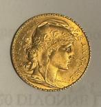 Frankrijk. 20 Francs 1909, Postzegels en Munten