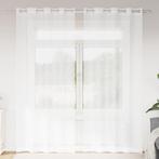 vidaXL Gordijnen met gordijnen 2 pcs Wit 140 x 260 cm, Huis en Inrichting, Verzenden, Nieuw