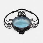 NO RESERVE - Centre de table - Verre, Métal - Coupe à fruits