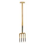 Profi - spitvork, 4t, 27x18cm, gelakte essenhouten t-steel -, Tuin en Terras, Nieuw