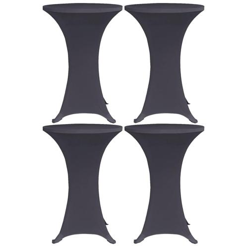 vidaXL Tafelhoes stretch 4 st 60 cm antraciet, Tuin en Terras, Tuinmeubel-accessoires, Nieuw, Verzenden