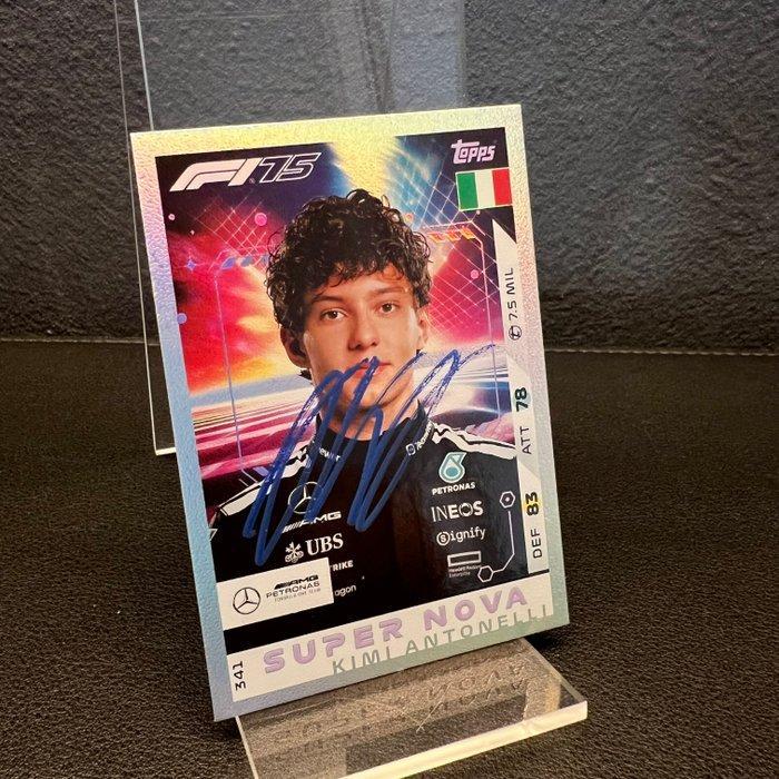 Mercedes - Topps 341 Super Nova Signed - Andrea Kimi, Verzamelen, Automerken, Motoren en Formule 1