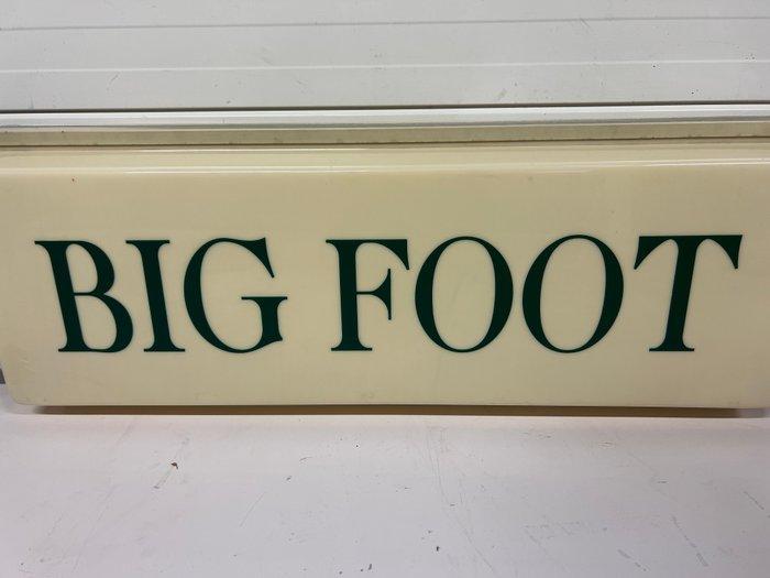 Big Foot - Reclamebord - Metaal, Kunststof, Antiek en Kunst, Antiek | Wandborden en Tegels