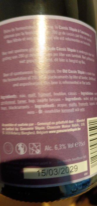 Tilquin - Quetsche Tilquin, wilde blauwe bes, oude rabarber,