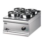 Bain Marie BS4W | 1kW | 4x 4,5 liter | 450x600x325(h)mm, Verzenden, Nieuw in verpakking