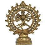 Beeld Shiva Nataraj Klein Dubbele Ring - Messing, Ophalen of Verzenden, Nieuw