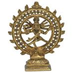 Beeld Shiva Nataraj Klein Dubbele Ring - Messing, Sport en Fitness, Nieuw, Ophalen of Verzenden