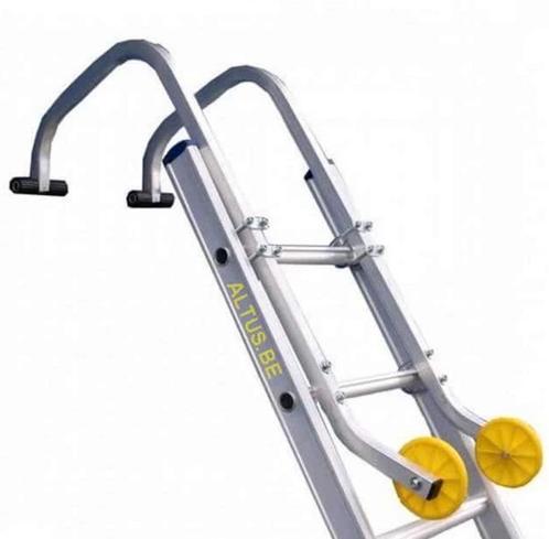 Nieuw! Aluminium universele nokhaak per paar, Doe-het-zelf en Bouw, Ladders en Trappen, Ladder, Nieuw, 4 meter of meer, Ophalen of Verzenden