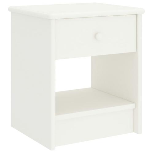 vidaXL Nachtkastje 35x30x40 cm massief grenenhout wit, Huis en Inrichting, Slaapkamer | Nachtkastjes, Nieuw, Verzenden
