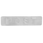 Homebox Buitenzijde in mat nikkel met Post Front, Bricolage & Construction, Overige typen, Ophalen of Verzenden