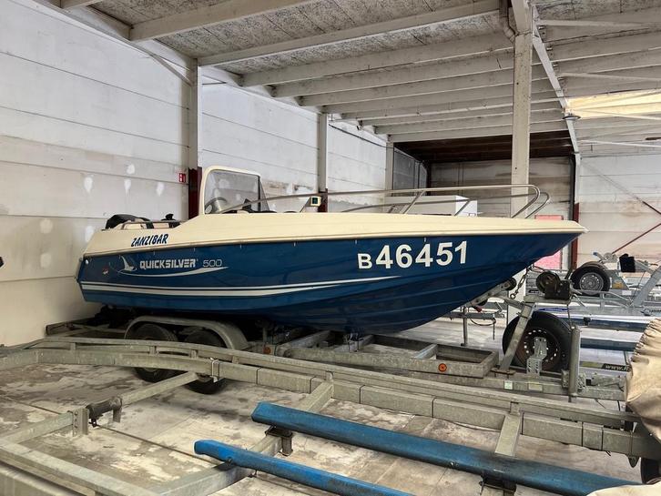 Quicksilver Commander 500, Watersport en Boten, Vis- en Consoleboten, Buitenboordmotor, 70 pk of meer, 3 tot 6 meter, Benzine