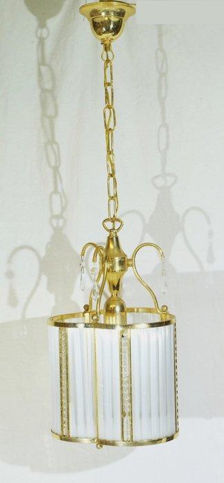 Plafondlamp - Verguld messing - Elegant en verfijnd,, Antiek en Kunst, Curiosa en Brocante