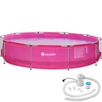 tectake Zwembad rond met stalen frame en filterpomp Ø 360 x, Tuin en Terras, Zwembaden, Verzenden, Nieuw