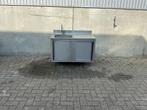 Spoeltafel met schuifdeuren 120 cm, Zakelijke goederen, Horeca | Keukenapparatuur, Ophalen of Verzenden, Gebruikt, Inox Meubilair
