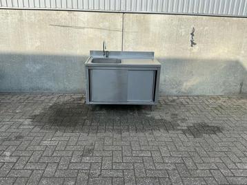 Spoeltafel met schuifdeuren 120 cm beschikbaar voor biedingen
