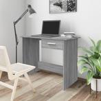 vidaXL Bureau 100x50x76 cm bewerkt hout grijs sonoma, Huis en Inrichting, Verzenden, Nieuw