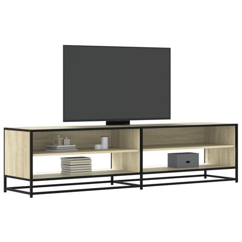 vidaXL Tv-meubel 180,5x40x46 cm bewerkt hout sonoma, Huis en Inrichting, Kasten |Televisiemeubels, Nieuw, Verzenden