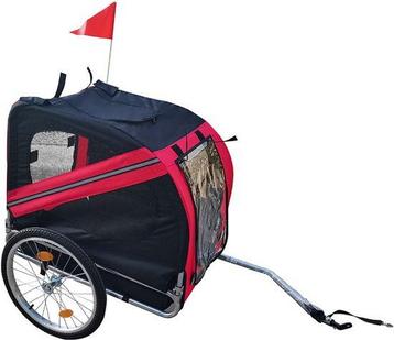 Tweedekans | BRASQ Hondenfietskar – Rood/Zwart – Tot 40kg – beschikbaar voor biedingen